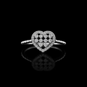 Heart Sparkle 925 Silver Ring